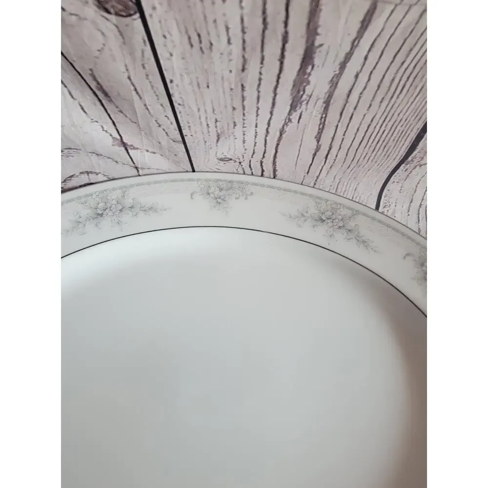 Noritake China Sweet Leilani Serving Platter #3482 White Porcelain Platter